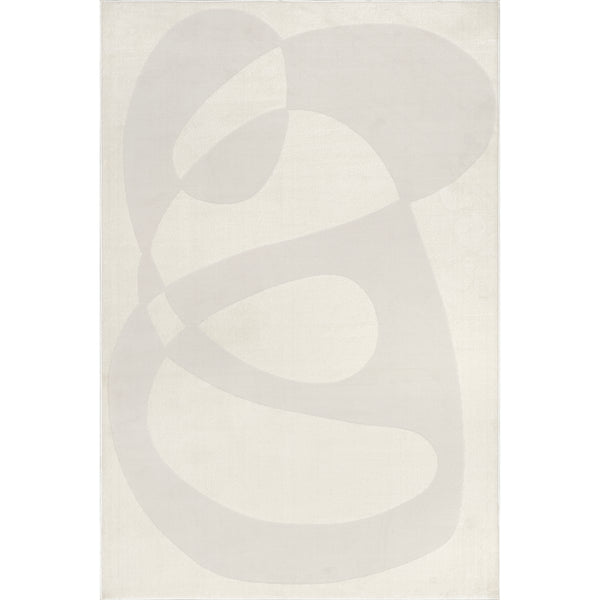 nuloom Kahili High-Low Abstract Area Rug Cream