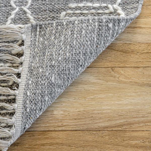 Nuloom Karsyn Tribal Eye Trellis Grey