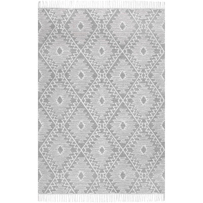 nuloom Karsyn Tribal Eye Trellis Grey