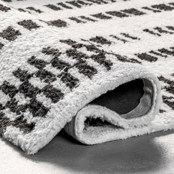 Nuloom Kasha Striped Modern Area Rug Gray