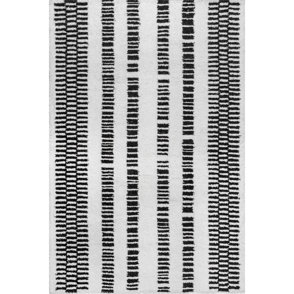 nuloom Kasha Striped Modern Area Rug Gray