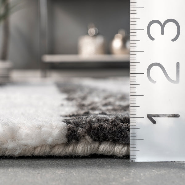 Nuloom Kasha Striped Modern Area Rug Gray