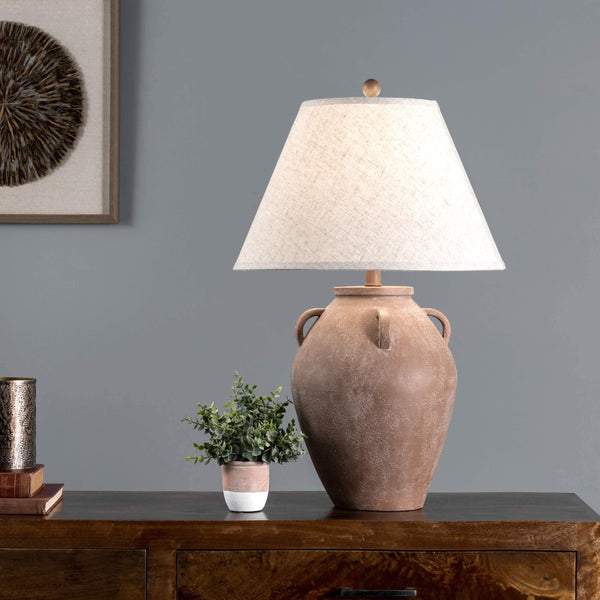 Nuloom Kavala 29" Resin Table Lamp Beige