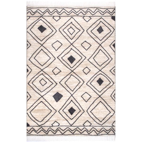 nuloom Kenley Spotted Diamonds Beige