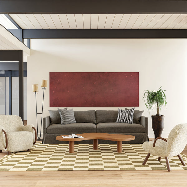 Nuloom Kia Checkerboard Wool Area Rug Olive