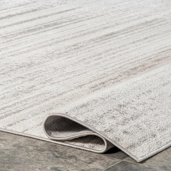 Nuloom Kiley Faded Serene Stripes Area Rug Gray