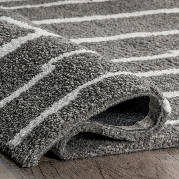 Nuloom Kimi Geometric Modern Area Rug Gray