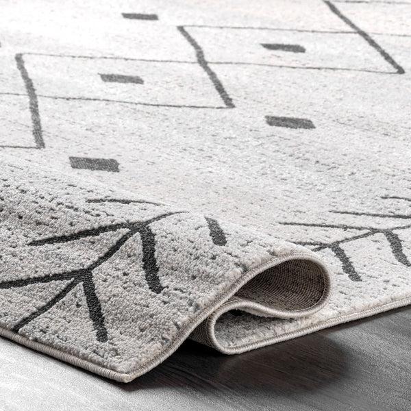 Nuloom Kimia Diamond Area Rug Ivory