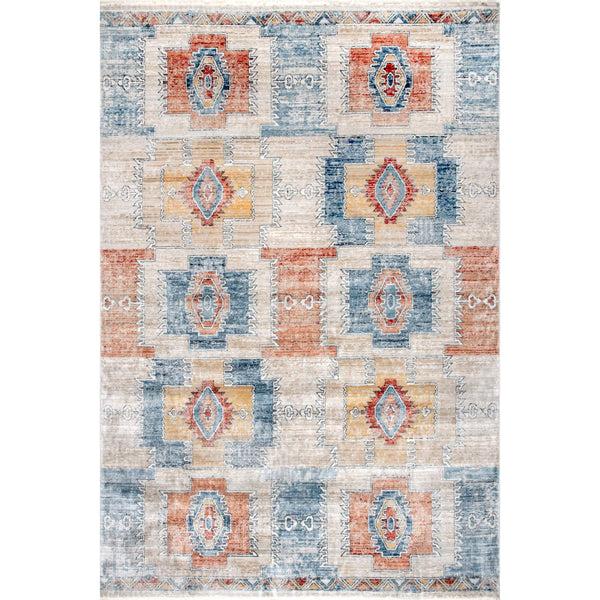 nuloom Kingsley Distressed Aztec Area Rug Rust