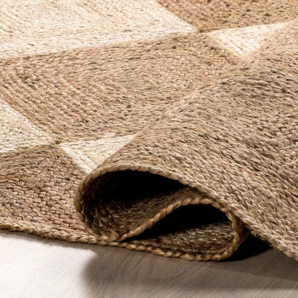 Nuloom Kiraz Diamond Trellis Jute Area Rug Natural