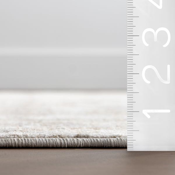 Nuloom Klyah Medallion Fringe Area Rug Taupe