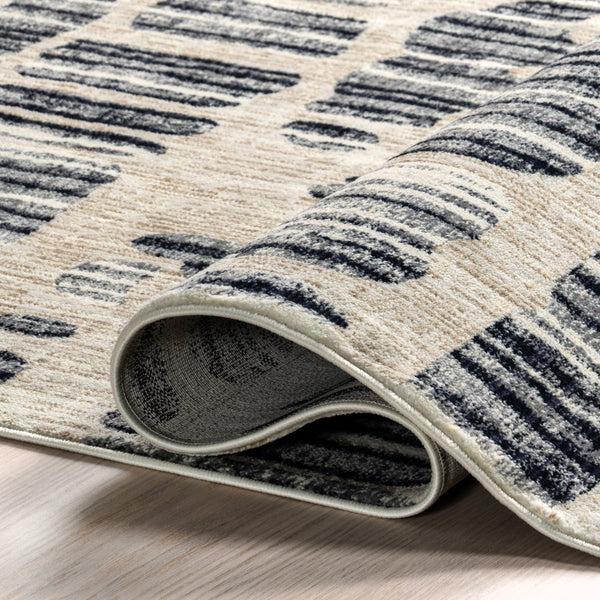 Nuloom Lafayette Abstract Striped Area Rug Navy