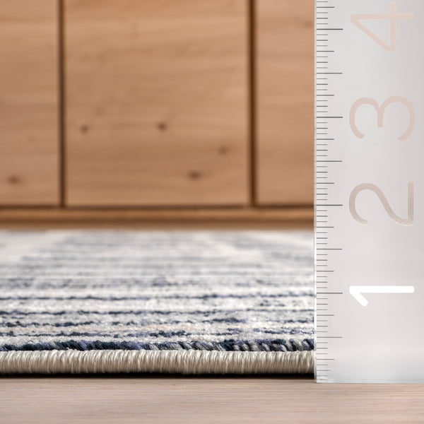 Nuloom Lafayette Abstract Striped Area Rug Navy
