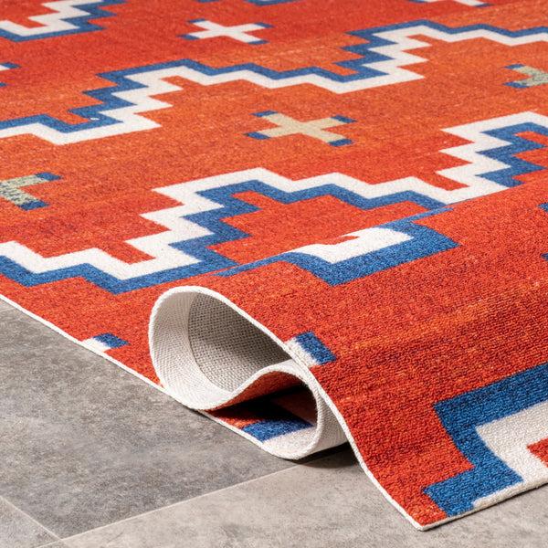 Nuloom Lani Aztec Indoor/Outdoor Area Rug Rust