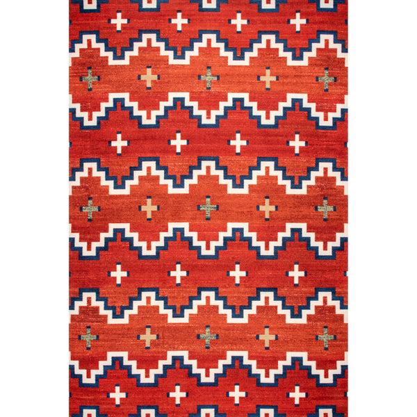 nuloom Lani Aztec Indoor/Outdoor Area Rug Rust