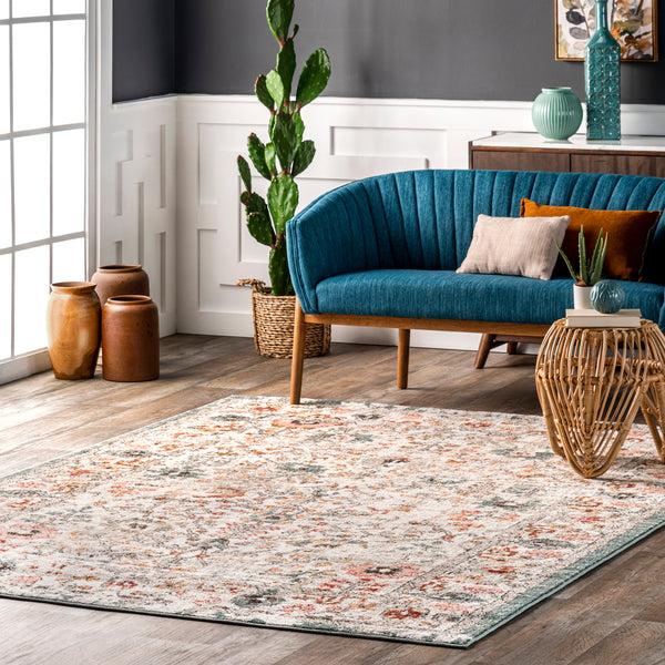 Nuloom Lenore Vintage Floral Area Rug Beige