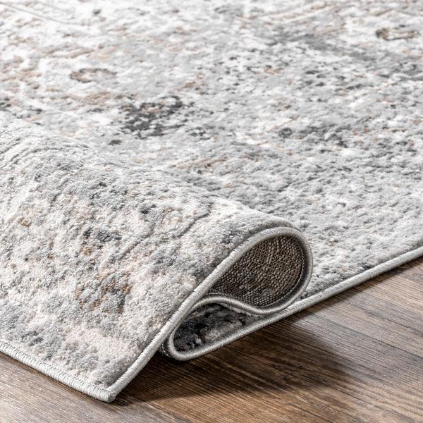 Nuloom Lola Distressed Medallion Area Rug Beige