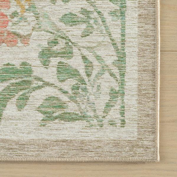 Nuloom Nuloom Loreva Floral Transitional Washable Area Rug Ivory