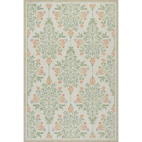 nuloom Nuloom Loreva Floral Transitional Washable Area Rug Ivory