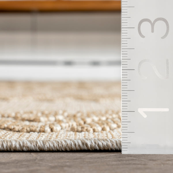 Nuloom Lorri Tribal Indoor/Outdoor Area Rug Beige