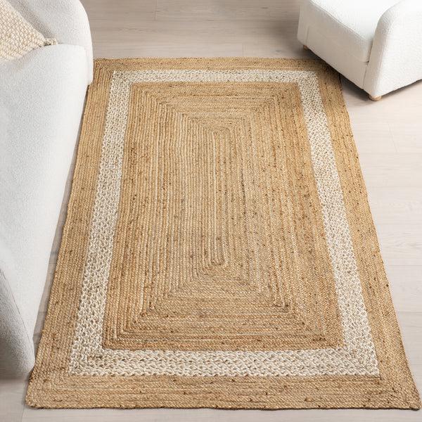 Nuloom Louisa Jute Bordered Area Rug Natural