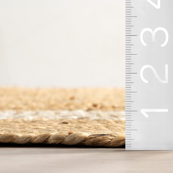 Nuloom Louisa Jute Bordered Area Rug Natural