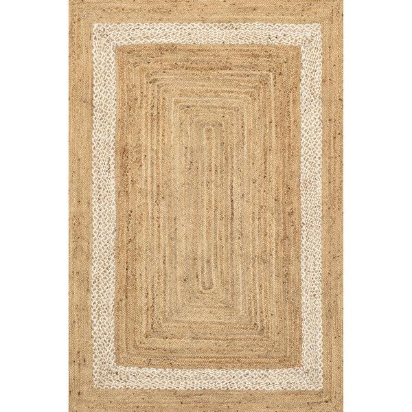 nuloom Louisa Jute Bordered Area Rug Natural