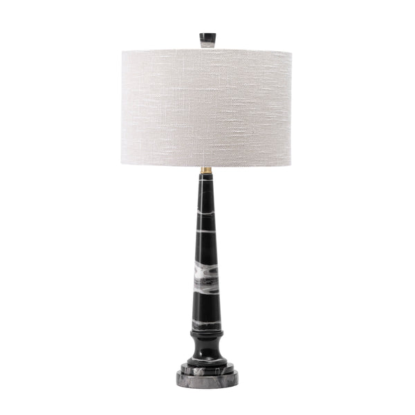 nuloom Lucca 31" Marble Table Lamp Black