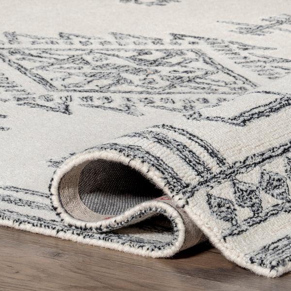 Nuloom Luisa Southwestern Wool Area Rug Ivory