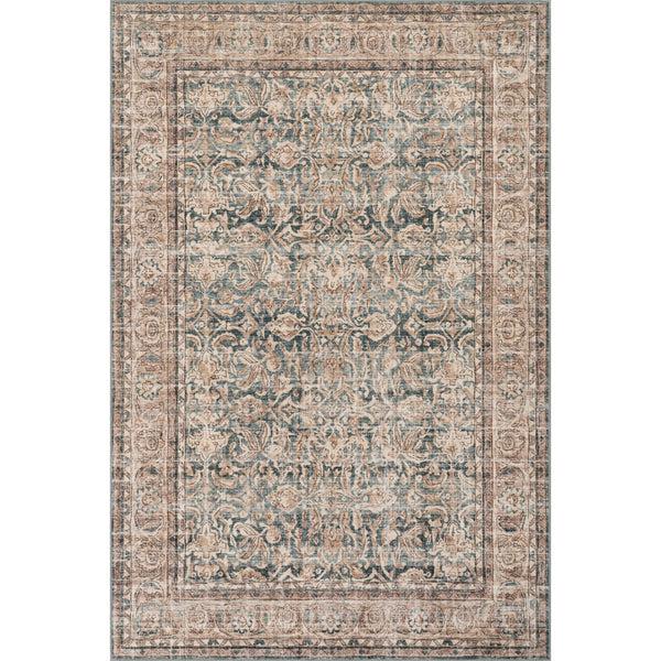 nuloom Nuloom Luned Bordered Traditional Washable Area Rug Tan