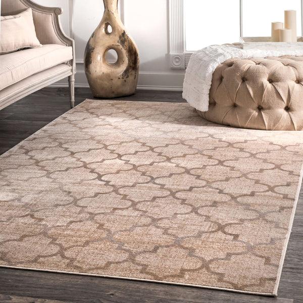 Nuloom Machine Made Trellis Sonya Ivory