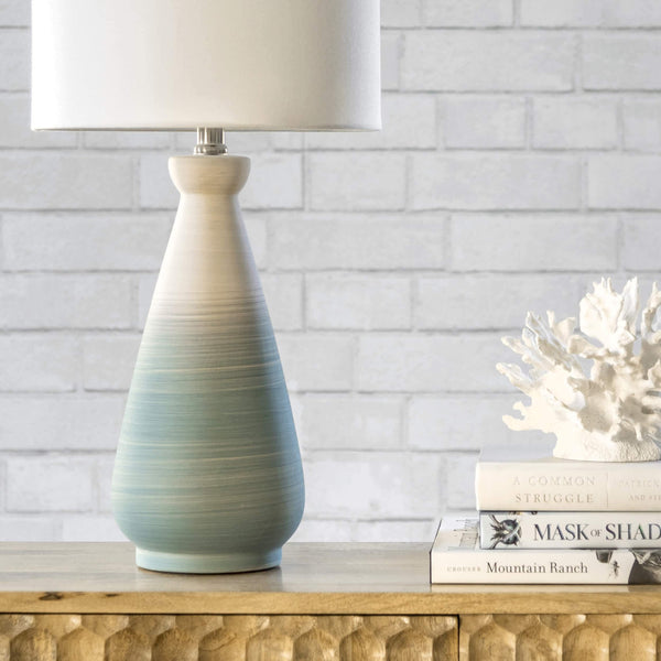 Nuloom Magnolia 25" Ceramic Table Lamp Green