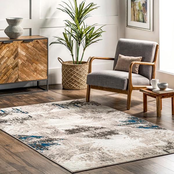 Nuloom Mai Abstract Modern Area Rug Ivory