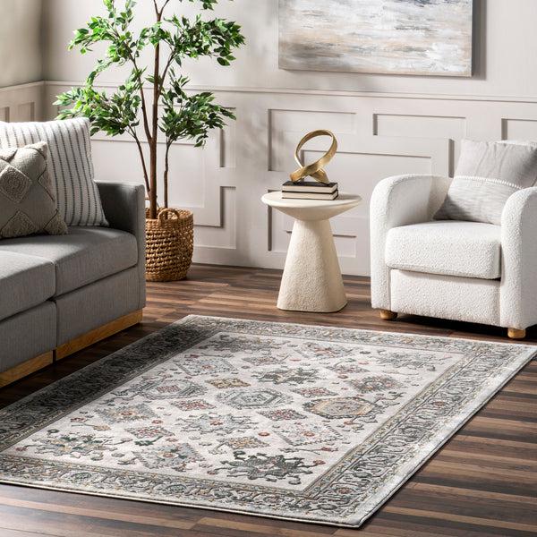 Nuloom Malinda Traditional Bordered Area Rug Beige