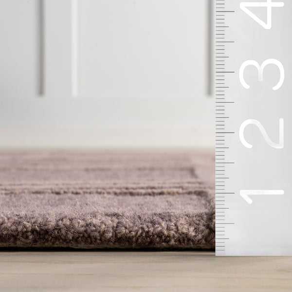 Nuloom Mallory Plaid Wool Area Rug Rust