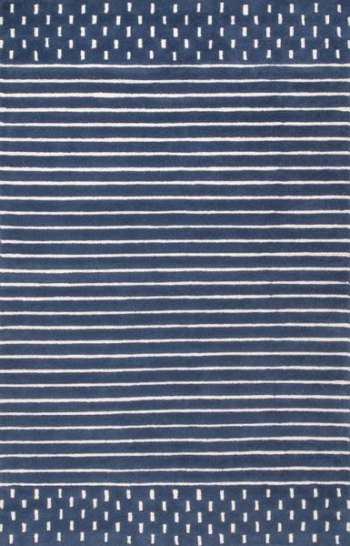 nuloom Mandia Striped Wool Area Rug Navy