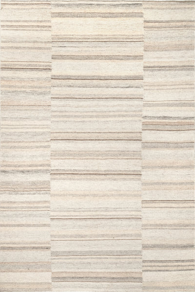 nuloom Marble Striped Wool-Blend Area Rug Beige