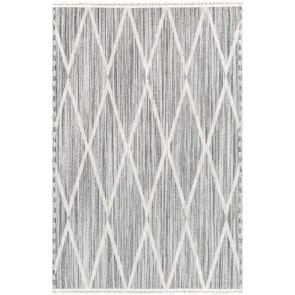 nuloom Marcy Geometric Tasseled Area Rug Gray
