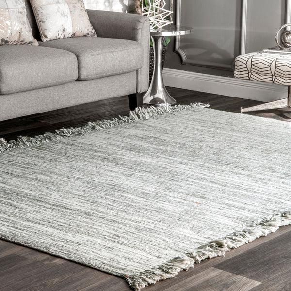 Nuloom Margarite Side Tassels Grey