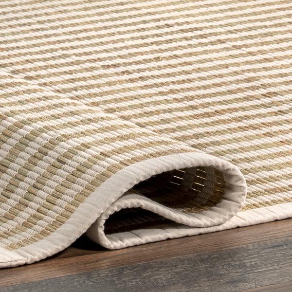 Nuloom Margie Striped Grass Area Rug Ivory