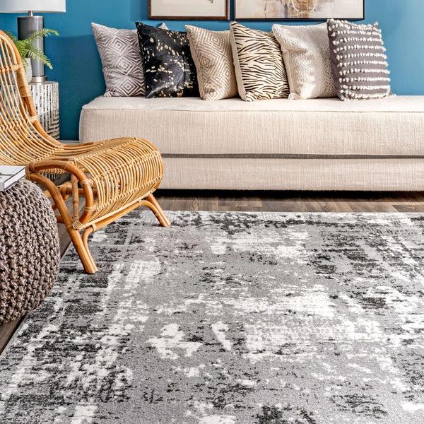 Nuloom Margot Strained Abstract Area Rug Grey