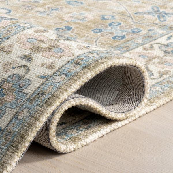 Nuloom Mariel Wool And Cotton Area Rug Blue
