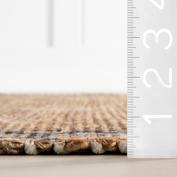 Nuloom Marigold Vintage Tasseled Area Rug Brown