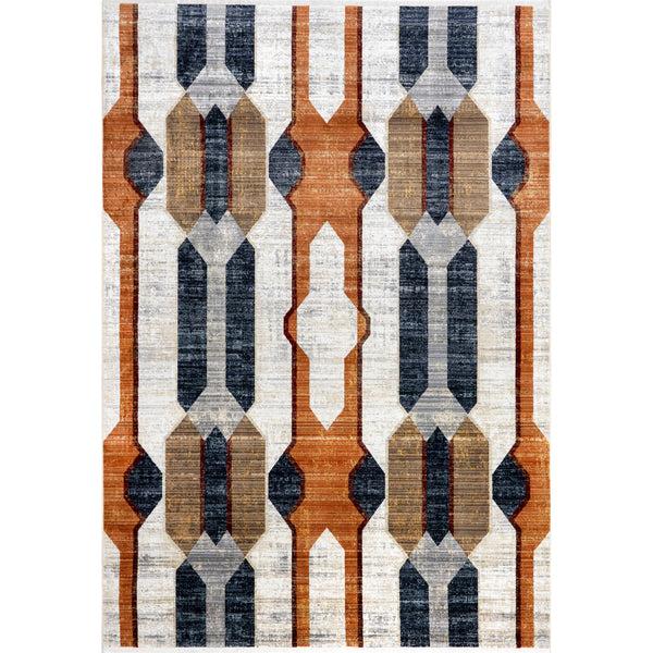 nuloom Marita Distressed Geometric Area Rug Beige