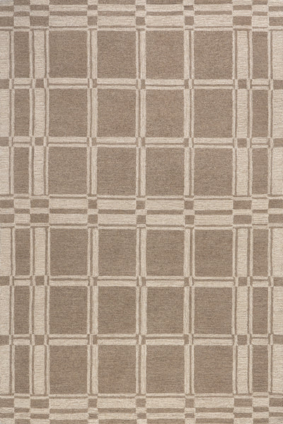 nuloom Marlowe Bordered Wool Area Rug Beige