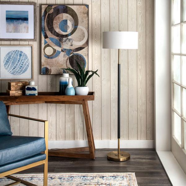 Nuloom Marshall 61" Metal Floor Lamp Black