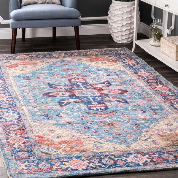 Nuloom Matilda Flatweave Blue