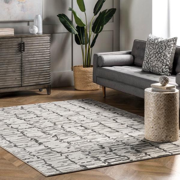Nuloom Maude Contemporary Abstract Area Rug Ivory