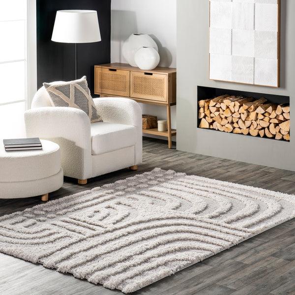 Nuloom Maureen Modern Shag Area Rug Beige