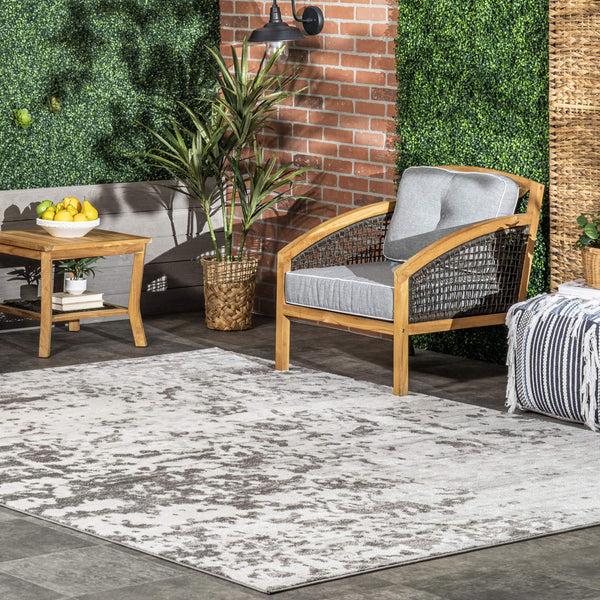 Nuloom Meaghan Contemporary Abstract Area Rug Gray